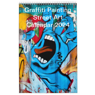 Colorful Graffiti Painting Street Art 2024 Calendar