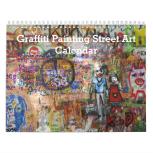 Colorful Graffiti Painting Street Art 2025 Calendar