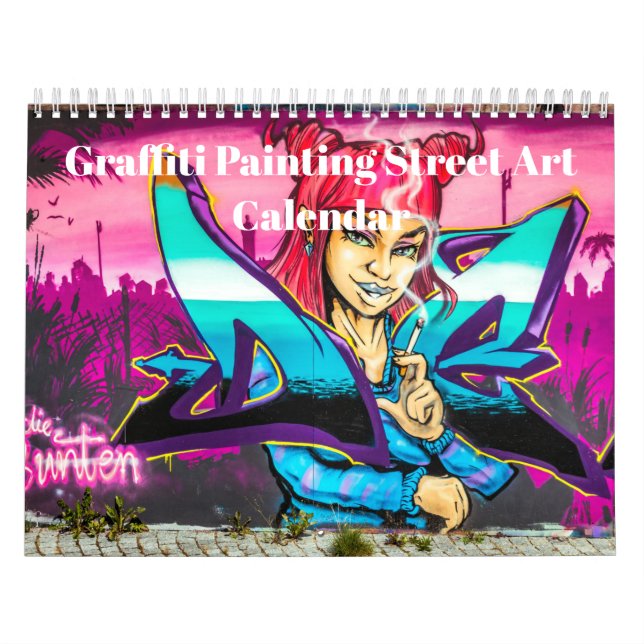 Colorful Graffiti Painting Street Art 2026 Calendar (Cover)
