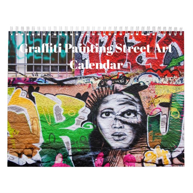 Colorful Graffiti Painting Street Art 2026 Calendar (Cover)