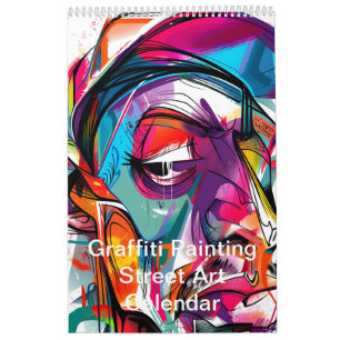 Colorful Graffiti Painting Street Art 2026 Calendar