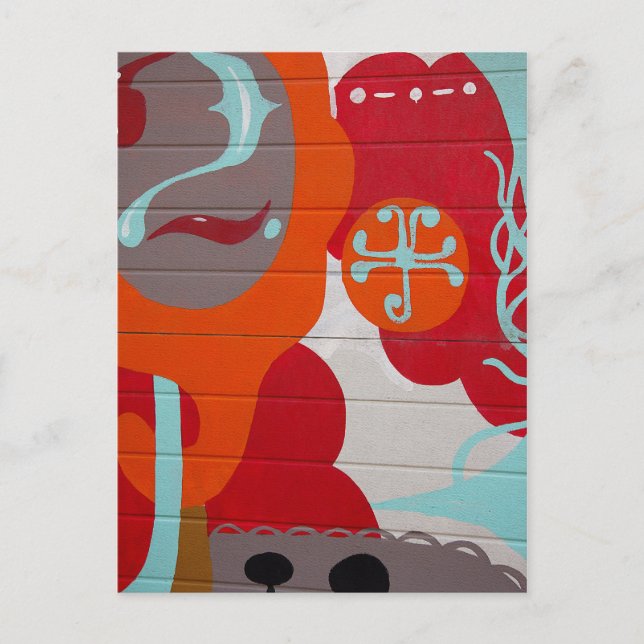 Colorful Graffiti Postcard (Front)