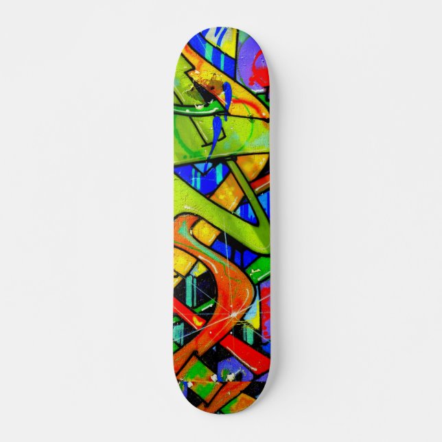 Colorful graffiti skateboard (Front)