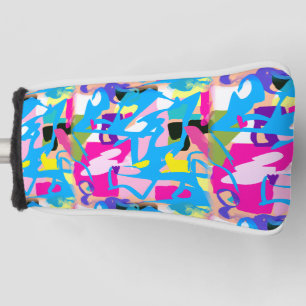 Colorful Graffiti Splash Golf Head Cover