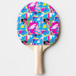 Colorful Graffiti Splash Ping Pong Paddle