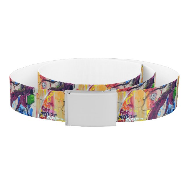Colorful Graffiti Street Art Belt (Coil)