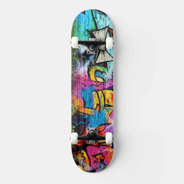 Colorful Graffiti | Street Art Skateboard (Front)