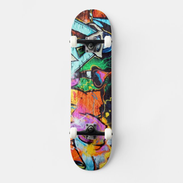 Colorful Graffiti | Street Art Skateboard (Front)