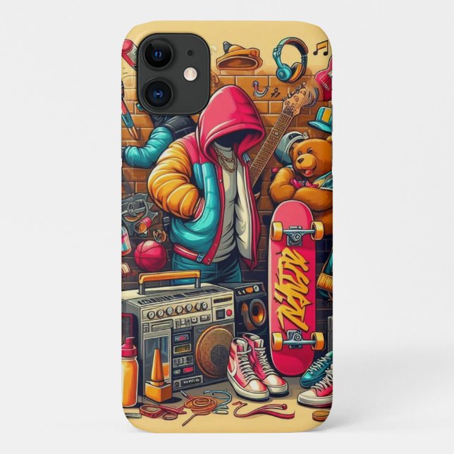 Colorful Graffiti Style Design Case-Mate iPhone Case (Back)