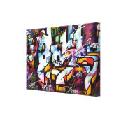 Colorful Graffiti Words Canvas Print 