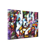 Colorful Graffiti Words Canvas Print | Zazzle