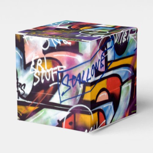 Colorful Graffiti Words Favor Boxes
