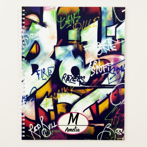 Colorful Graffiti Words Planner