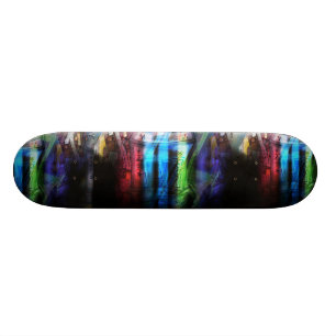 Colorful graffitis design skateboard deck