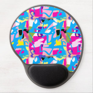 Colorful Grafitti Splash Gel Mouse Pad