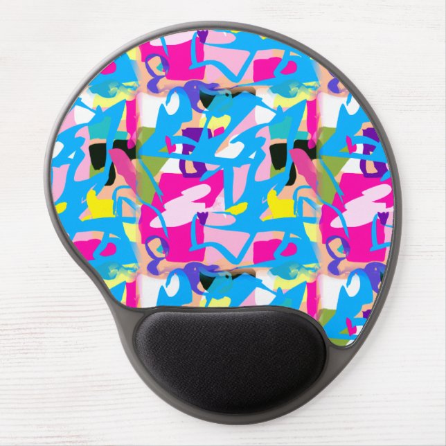 Colorful Grafitti Splash Gel Mouse Pad (Front)