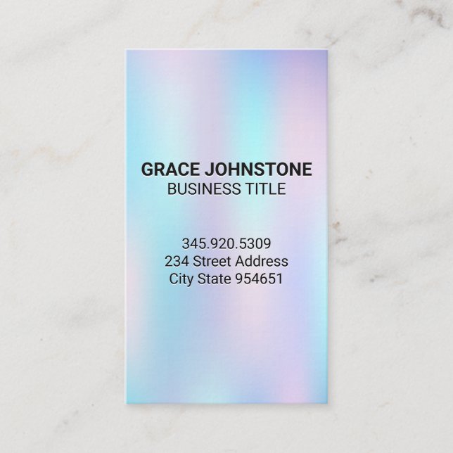 Colorful Graidents Background Business Card (Front)