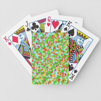 colorful grain of sand bicycle playing cards