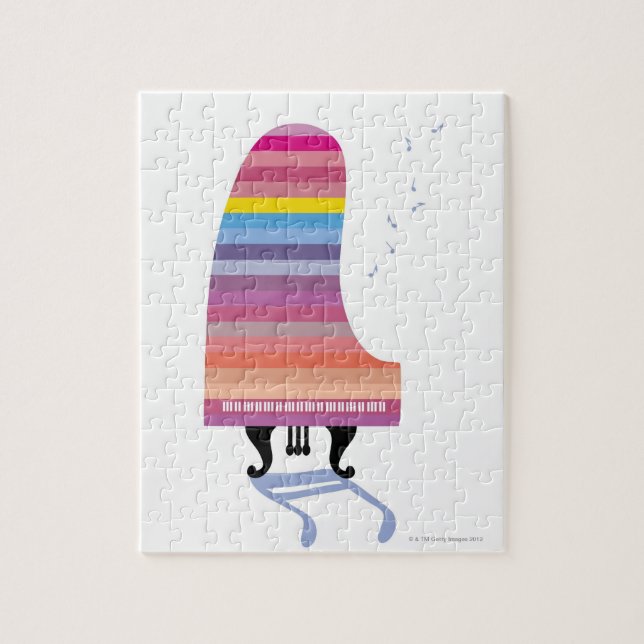Colorful Grand Piano Jigsaw Puzzle (Vertical)