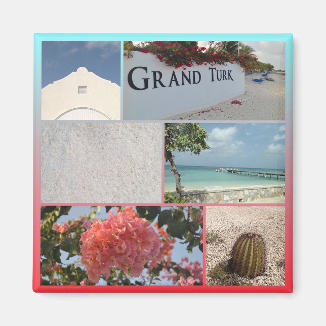 Colorful Grand Turk Photo  Magnet (Front)