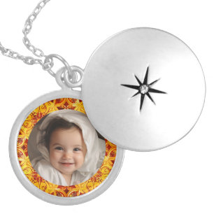 Colorful Grandmother Photo Jewelry Necklace Gift