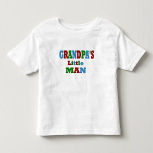 Colorful Grandpa's Little Man Toddler T-shirt