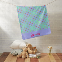 Colorful Grandson Great Aunt Baby Name Blanket