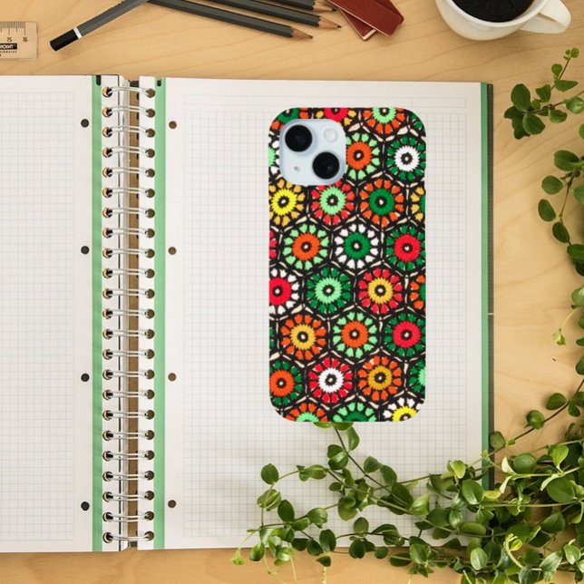 Colorful Granny Circles Crochet Pattern Case-Mate iPhone Case (Creator Uploaded)