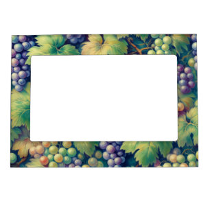 Colorful Grape Pattern Magnetic Frame