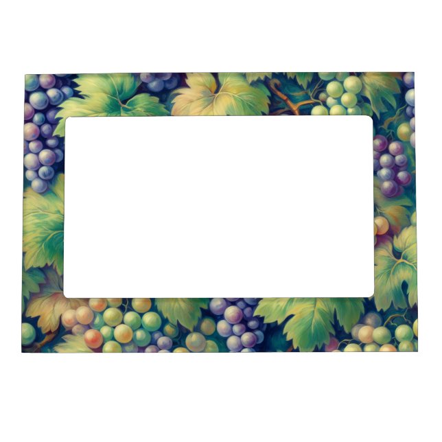 Colorful Grape Pattern Magnetic Frame (Front)