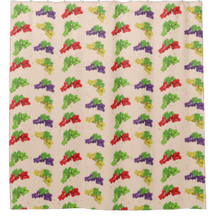 Colorful Grapes Pattern Shower Curtain