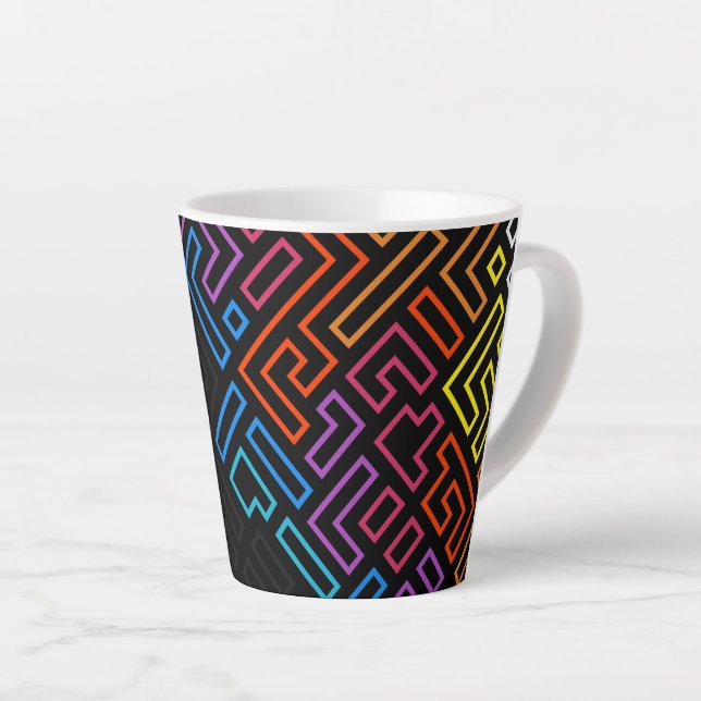 Colorful graphic design mug  (Right Angle)