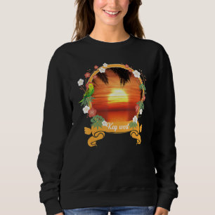 Colorful Graphic Key West Summer Vacation Trip Sweatshirt