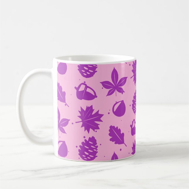 Colorful Graphic Nature Pattern Coffee Mug (Left)