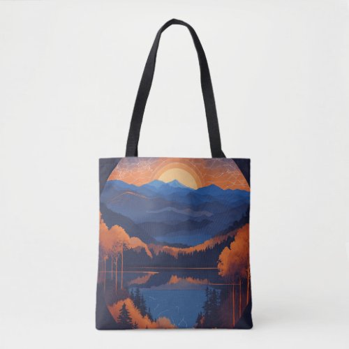 colorful graphic Nature Tote Bag