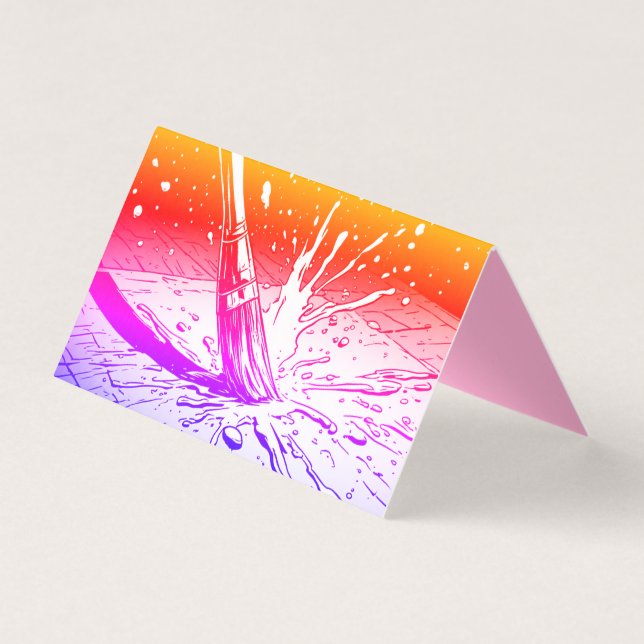 Colorful Graphics Style Brush Paint Splotch (Front)