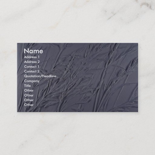 Customizable Colorful Grass Relief Business Card Templates