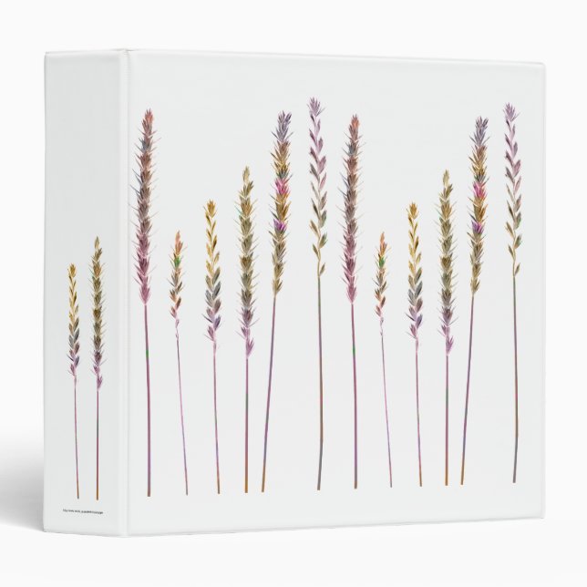Colorful Grasses 3 Ring Binder (Front/Spine)
