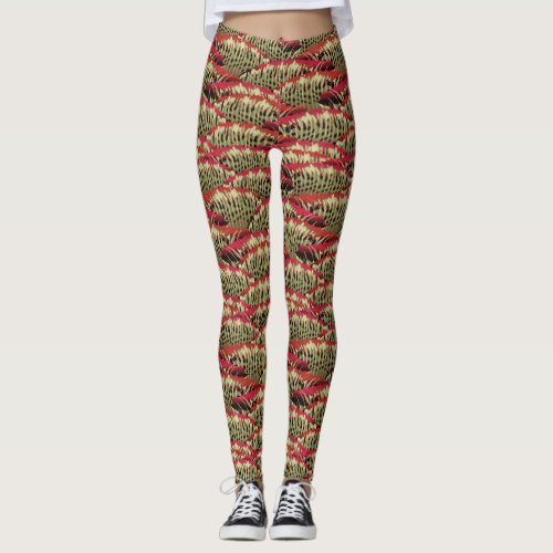 Colorful Grayling Dorsal Fin Fly Fishing Lover Leggings