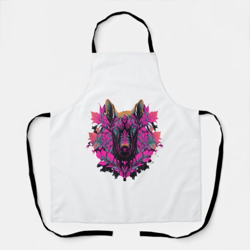 Colorful Great Dane Dog Art _1 Apron