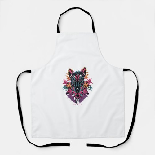 Colorful Great Dane Dog Art _2 Apron