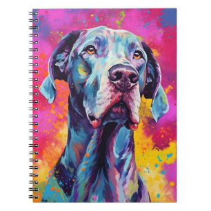 Colorful Great Dane Notebook