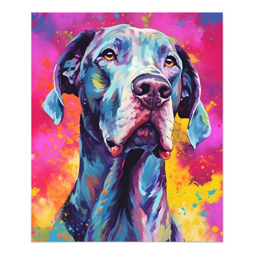 Colorful Great Dane Photo Print