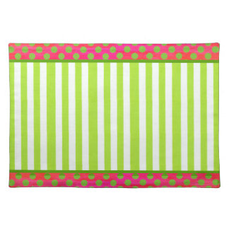 Colorful Green and Red Christmas Placemat