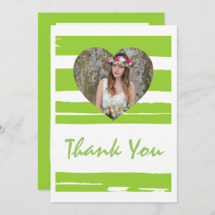 Colorful Green and White Watercolor Photo Graduati Invitation