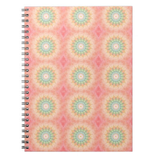 Colorful Green Red Yellow Geometric Mandala Notebook