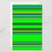 Colorful Green Stripe Customized Designer Pattern (Front/Back)