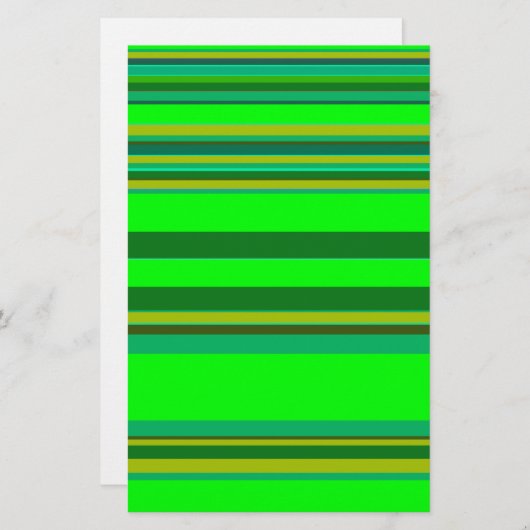 Colorful Green Stripe Customized Designer Pattern (Front/Back)