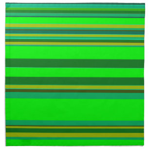 Colorful Green Stripe Customized Designer Pattern Cloth Napkin