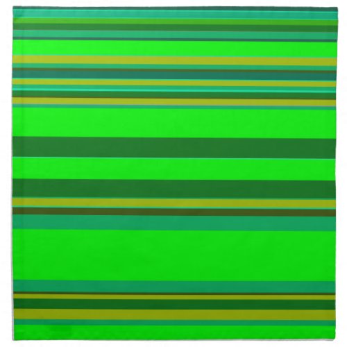 Colorful Green Stripe Customized Designer Pattern Cloth Napkin